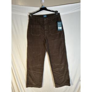 New JAG Jeans Women’s Brown Corduroy Pants Size 12 Sophie High Rise Wide Leg